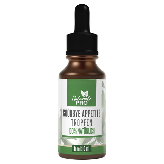 Goodbye Appetite Tropfen | Unterstützt natürliches Sättigungsgefühl | 10 ml