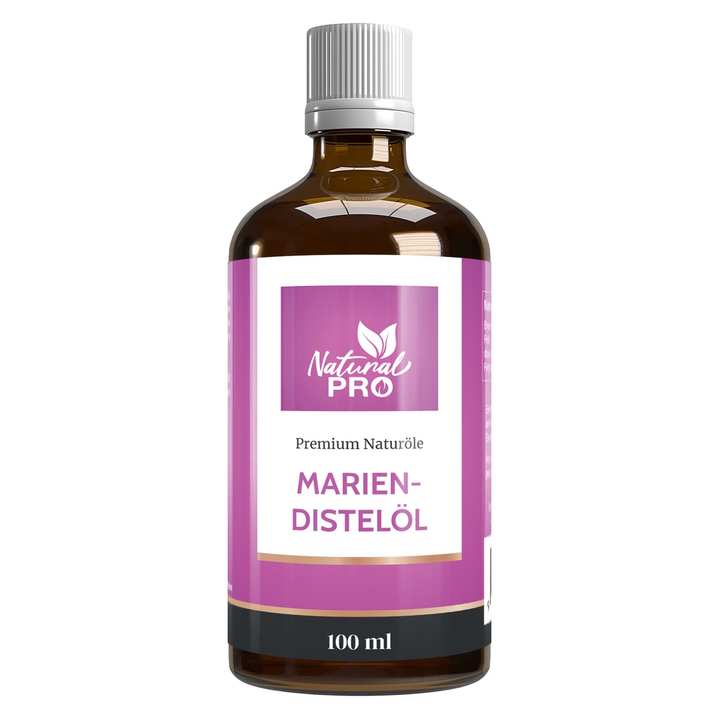 Mariendistelöl | Kaltgepresst & Naturrein | Edles Speiseöl voller ungesättigter Fettsäuren