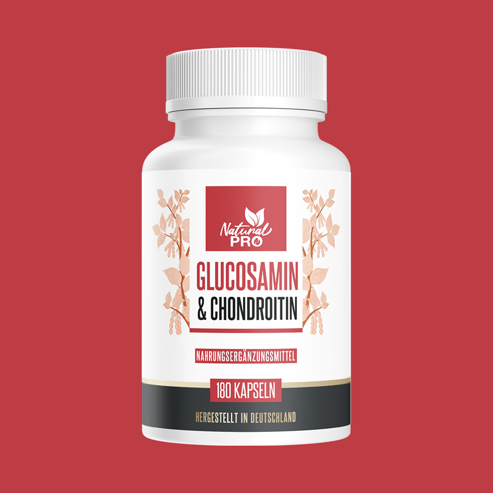 Glucosamin & Chondroitin hochdosiert | Unterstützt Beweglichkeit & Gelenkkomfort | 180 Kapseln