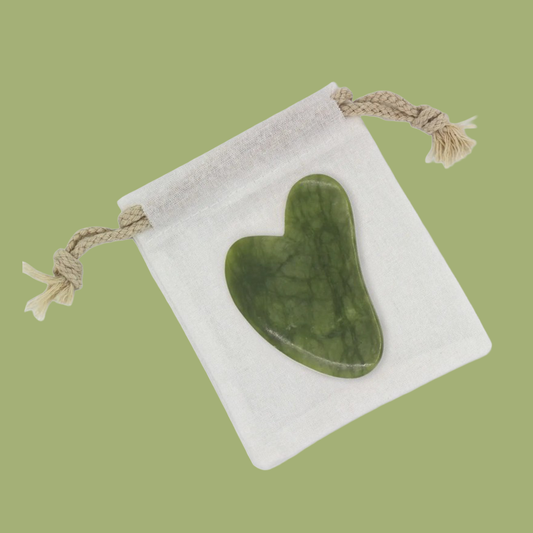 Gua Sha Stein | Massage & Lymphdrainage für Gesicht & Hals | Anti-Aging