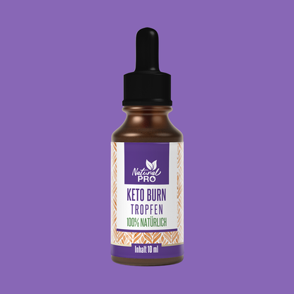 Keto Burn Tropfen | Unterstützt Fettverbrennung & Energie | 10 ml