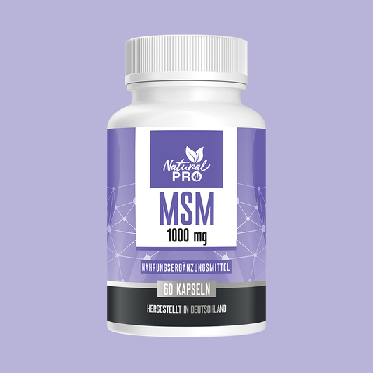 MSM 1000mg hochdosiert | Für gesunde Gelenke & Haut | 60 Kapseln