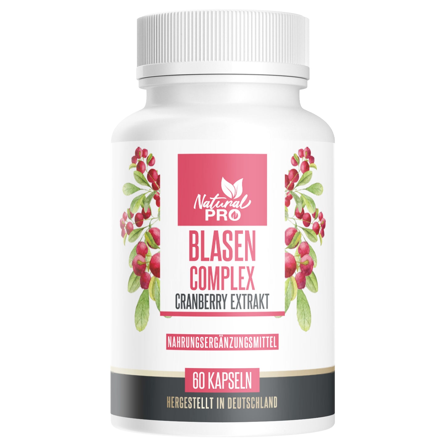 Blasen Complex | Mit hochdosierten Cranberry Extrakt | Für Blasen- & Harnwegsgesundheit | 60 Kapseln
