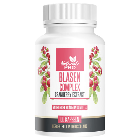 Blasen Complex | Mit hochdosierten Cranberry Extrakt | Für Blasen- & Harnwegsgesundheit | 60 Kapseln