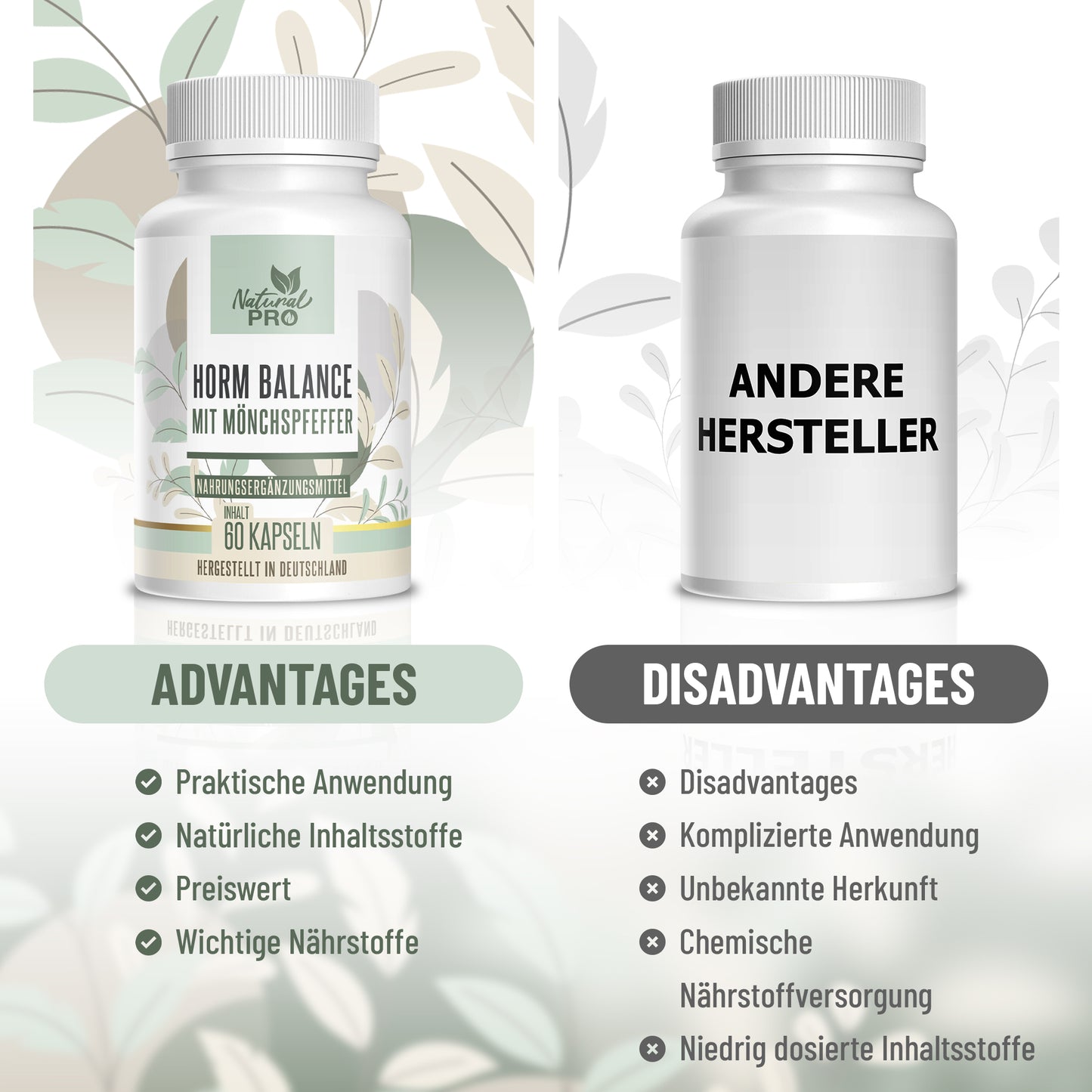 Natural Pro | Horm Balance | Hochdosiert | Gesunde Lebensweise