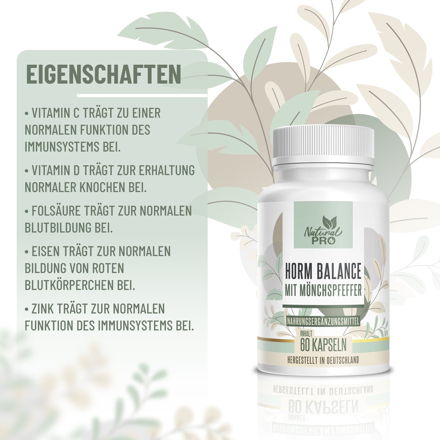 Natural Pro | Horm Balance | Hochdosiert | Gesunde Lebensweise