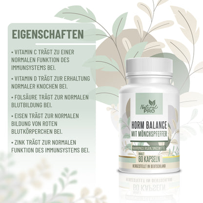 Natural Pro | Horm Balance | Hochdosiert | Gesunde Lebensweise