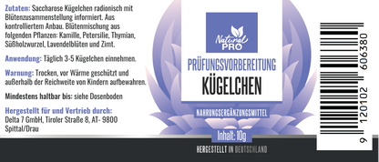 Prüfungsvorbereitung Kügelchen | Für Ruhe & Fokus in stressigen Lernphasen | 10 g