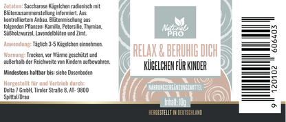 Relax & Beruhig Dich Kügelchen für Kinder | Sanfte Unterstützung bei Unruhe & Nervosität | 10 g
