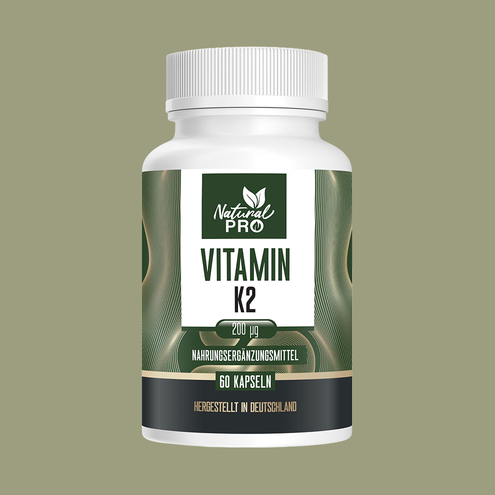 Vitamin K2 200 µg hochdosiert | Ideal in Kombination mit Vitamin | 60 Kapseln