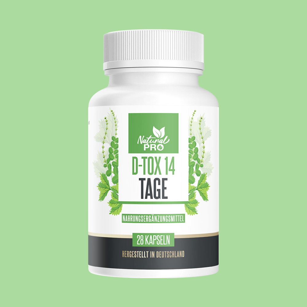 D-Tox 14 Tage | Natürliches Entgiftungsprogramm für Körper & Stoffwechsel | 28 Kapseln